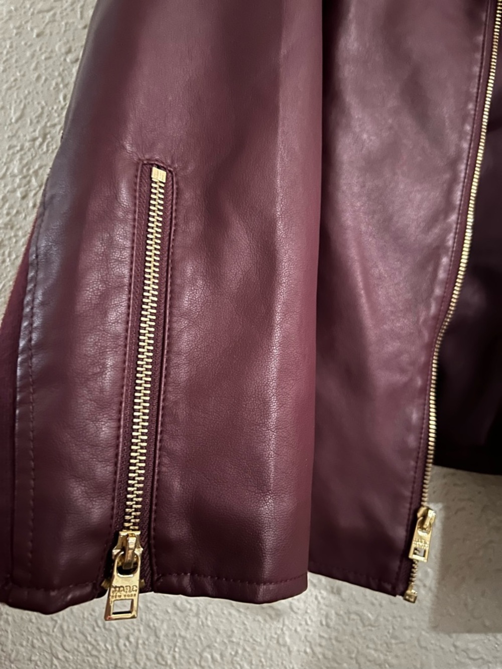 Vintage Marc New York Women's Burgundy Leather Jacket 2XL - Picture 5 of 6